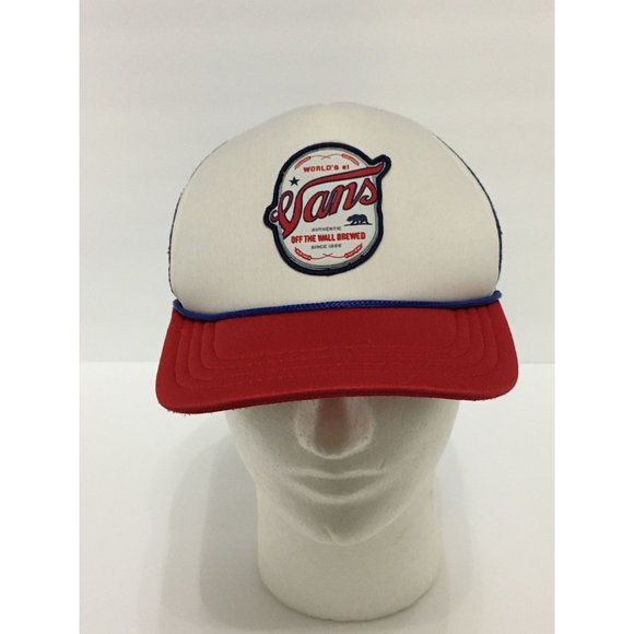 Vans Off The Wall Brewed Logo Mesh Multicolor Casual Athleisure Hat - Picture 1 of 6